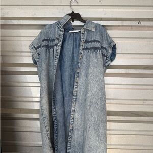 Denim Blue Midi Dress